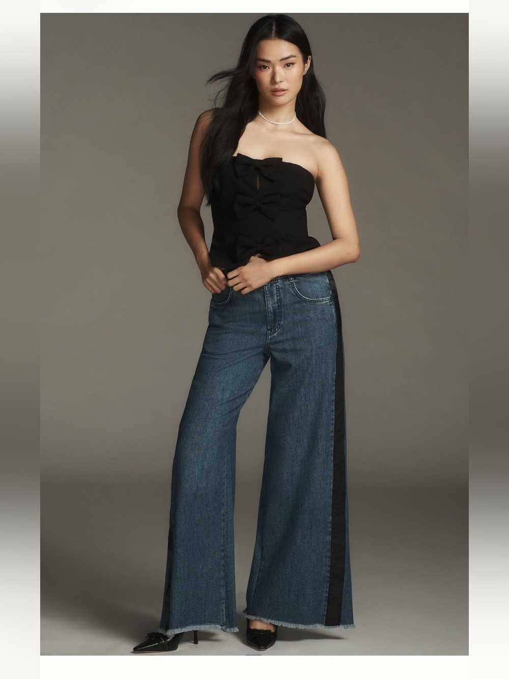 Anthropologie Pilcro Adi Tuxedo Flare Jeans Mid Rise Very Good Condition Size 30